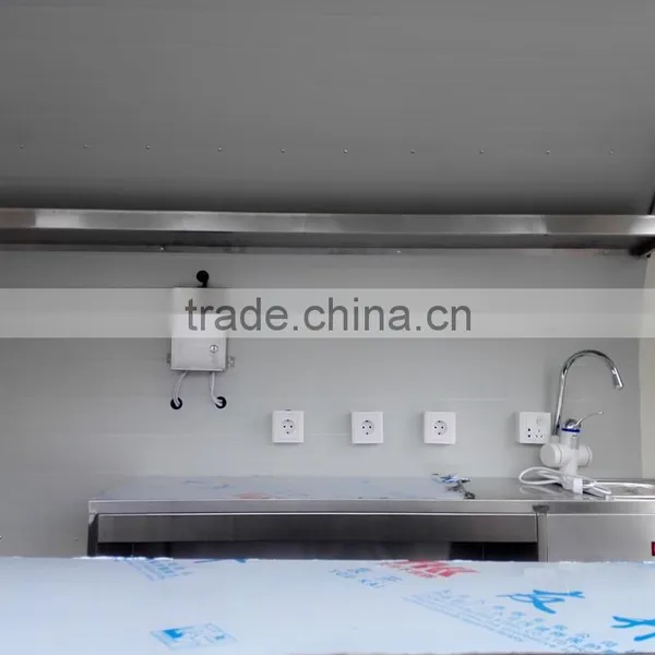 CE Approved Food Trolley Outdoor Food Kiosk/mobile Food Cart/mobile Food Trailer photo-6