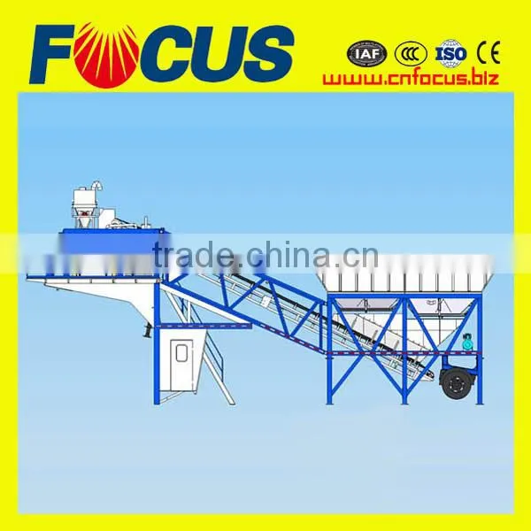 Yhzs50/60 Movable Concrete Batching Plant, Mobile Concrete Mixing Plant photo-5