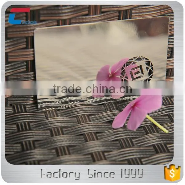 Special Mirror Polished Metal Stainless Steel Business Cards photo-6