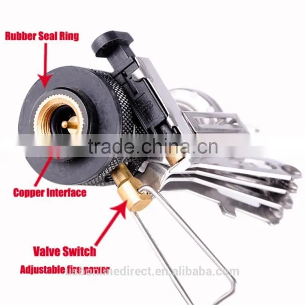 Mini Stove Portable Outdoor Picnic Gas Stove Foldable Camping Stove Steel Ultralight Backpacking Canister photo-2