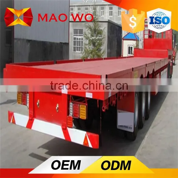 Factory Direct Hot Sale 20ft 40ft 3 Axle Flatbed Semi Trailer photo-3