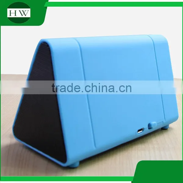 Triangle no Wifi Bluetooth Mini Portable Automatic Speaker Mobile Phone Holder Mutual Induction Sound Loudspeaker Box photo-3