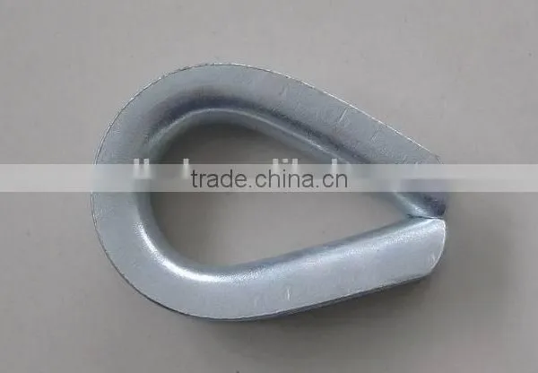 DIN6899B Electrical Galvanized Wire Rope Round Custom Thimble Clevis Price photo-2