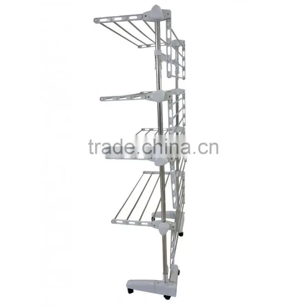 Clothes Airer - 4 Tier Foldable Laundry Drying Clothes Rack Stainless Steel photo-3