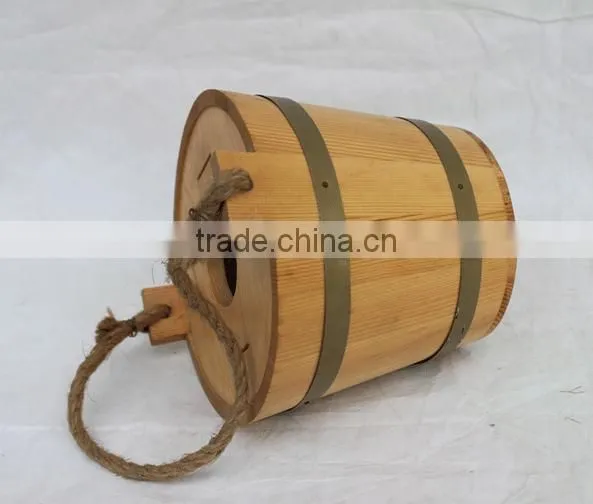 Factory Supplier for Wooden Rustic Ice Bucket With Metal Stainless Steel photo-6