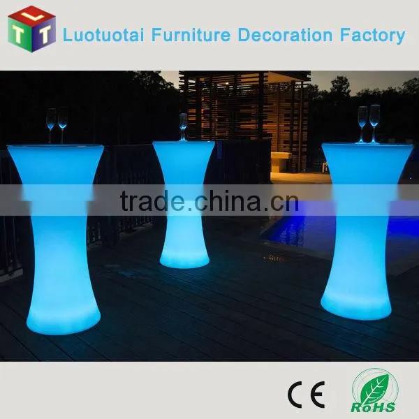 Elegant Led Round Cocktail/coffee Table /bar Furniture