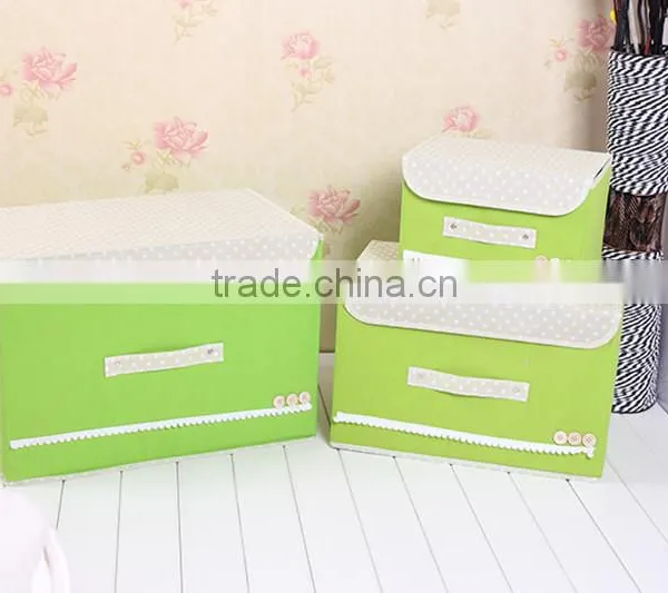 N487 Household Non Woven Box Foldable Storage Box photo-5