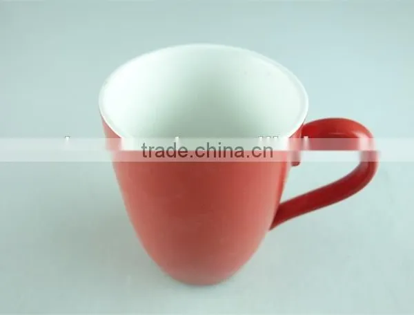 Ceremic Mugs,cheap Stock Red Color Glazed Coffee Mugs,12oz Ceramic Coffee Mugs photo-2