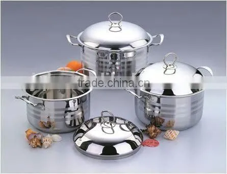 Large Size Stainless Steel Cookware Set With Metal Lid photo-2