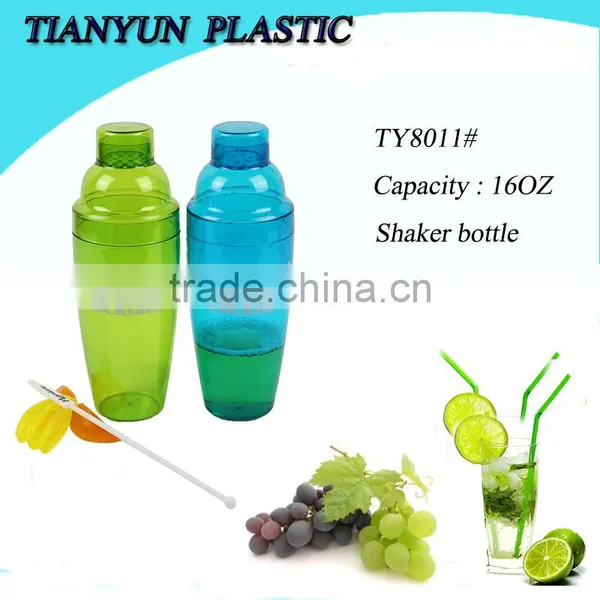 Hot Sale Plastic Cocktail Shaker Bottle for Promotion