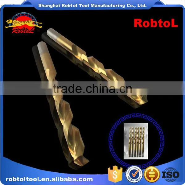 8mm Nano Titanium Coating Straight Shank Hss Twist Drill Bits Cobalt Fully Ground Bright Finish Drilling Metal Forged Alloy photo-3