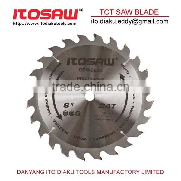 Circular Saw Blade Wood Saw Blade TCT Wood Saw Blade 8 Inch 24T