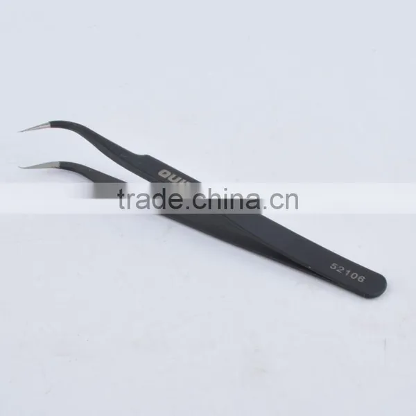 Black Tweezers Anti-static Tweezers for Bent Head photo-4