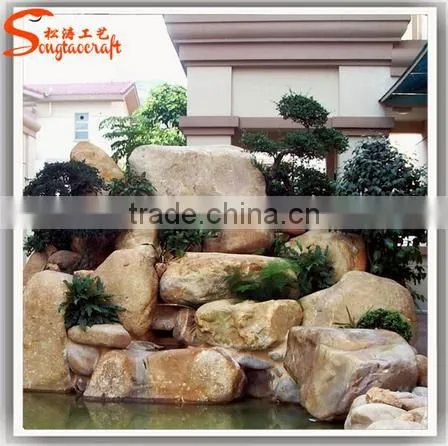 Factory Design Stylize Artificial Large River Slate Rock Stones White Rocks Landscaping photo-3