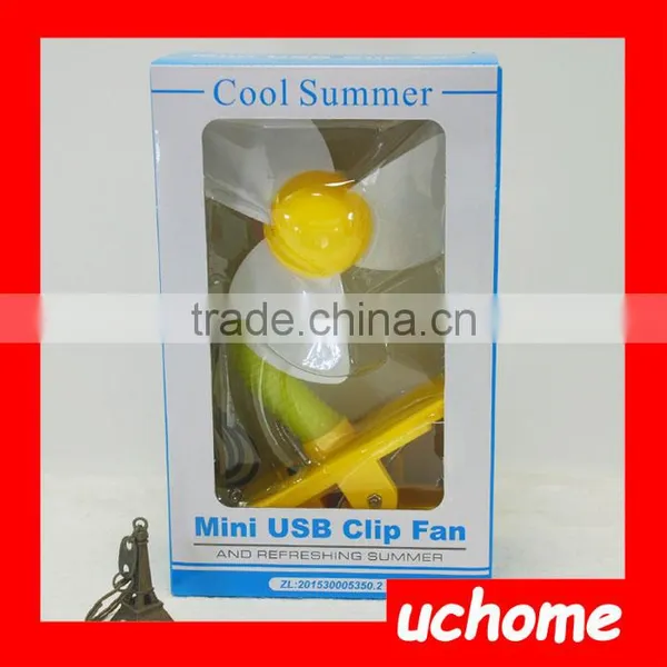 UCHOME Newest Colorful USB/Battery Clip Fan Baby Mini Fan Best Fan With Safety Foam Blade photo-6
