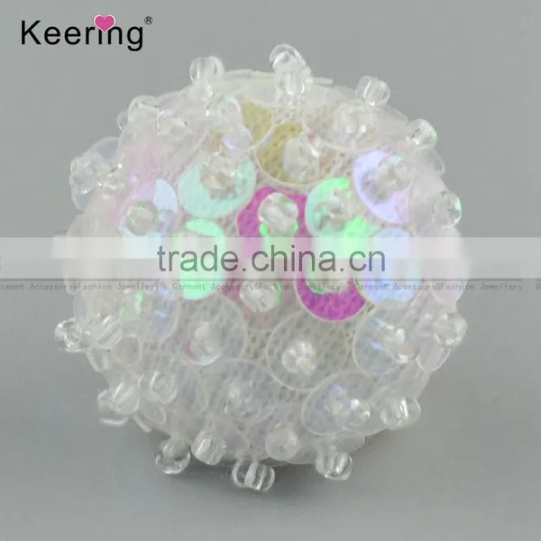 Wholesale Fashionable AB Sequin Round Decorative Button for Garments and Clothing WBKA-286 photo-2