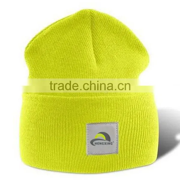Cuff Blank Plain Ski Custom Knit Skull Beanie photo-3
