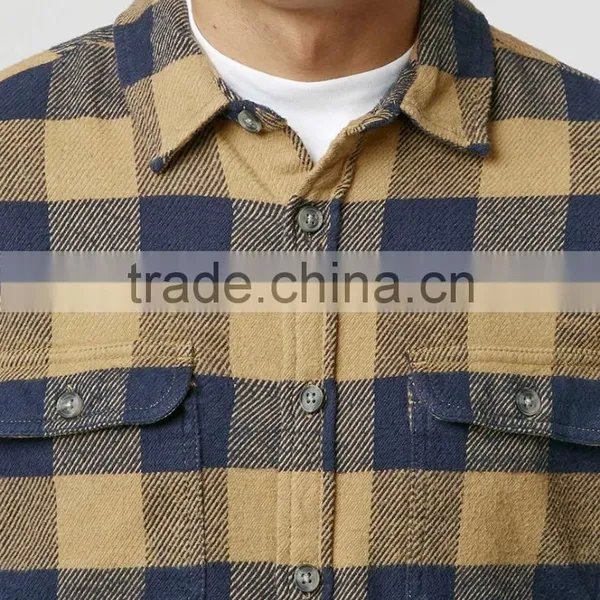 Buffalo Check Long Sleeve Casual Overshirt photo-2