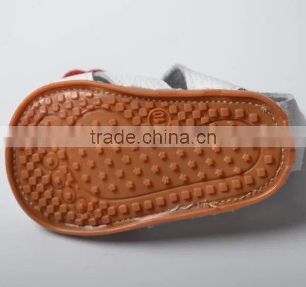 Genuine Leather Girl Summer Moccasins, Bow Design Baby Shoes photo-6