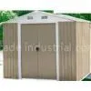 Easy Build Mini Apex Metal Shed With Double Doors / Zinc Steel Color Board Frame