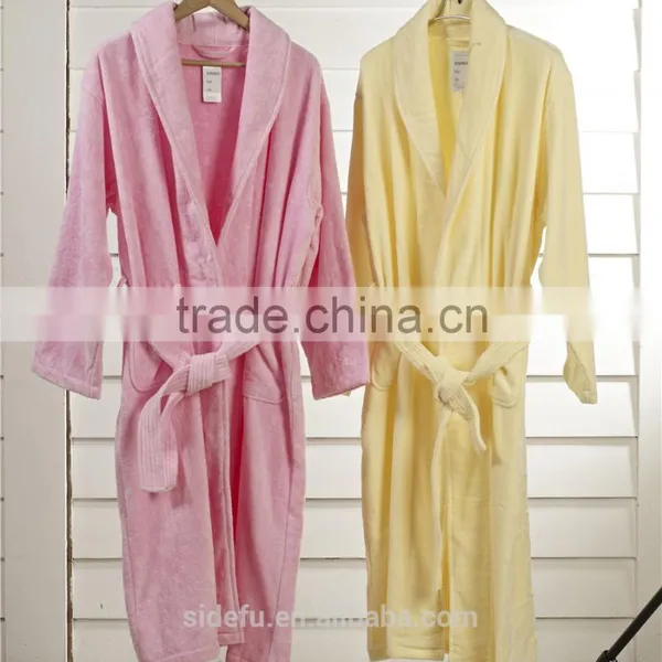 Customized Velour Shawl Collar Luxury Star Hotel Bathrobe Wholesale photo-2