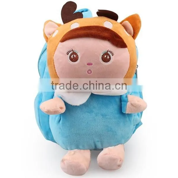 Korea Style Cartoon Animal Plush Toy Kindergarten Children Backpacks photo-2