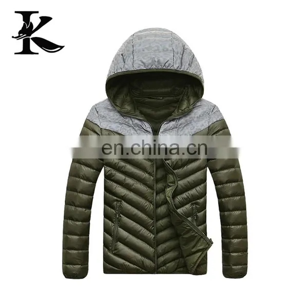 Hot Sale Reflective Breathable Winter Down Jacket Padded Coats With Hood photo-5