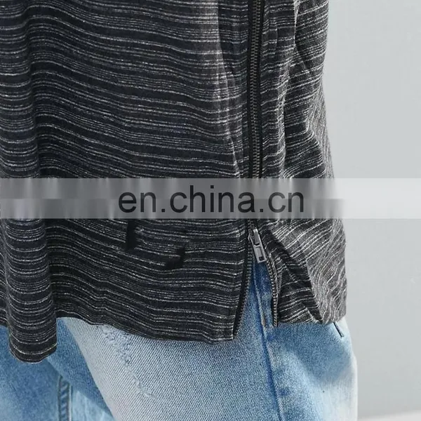 Men Polyester Sublimation Print Long Line t Shirts With Side Pocket photo-3