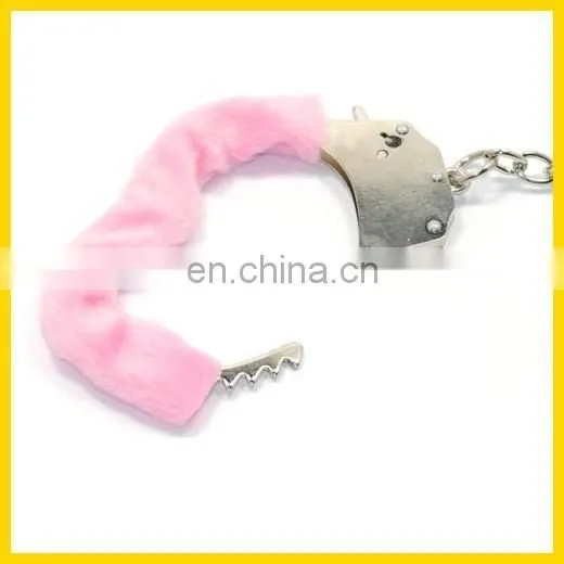 2015 New Style Pink Color Plush Handcuffs photo-5