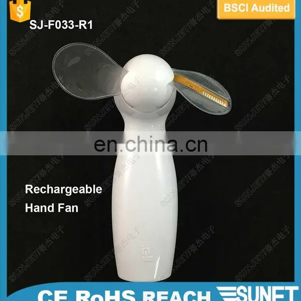 SUNJET 2018 Eco-friendly Flashing Cooling LED Fan Rechargeable photo-5
