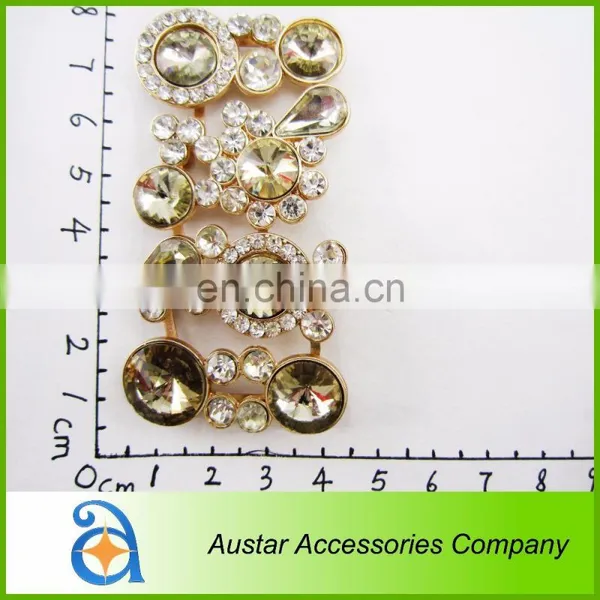 Rhinestone Gold Shoe Charm Accessory Wholesale