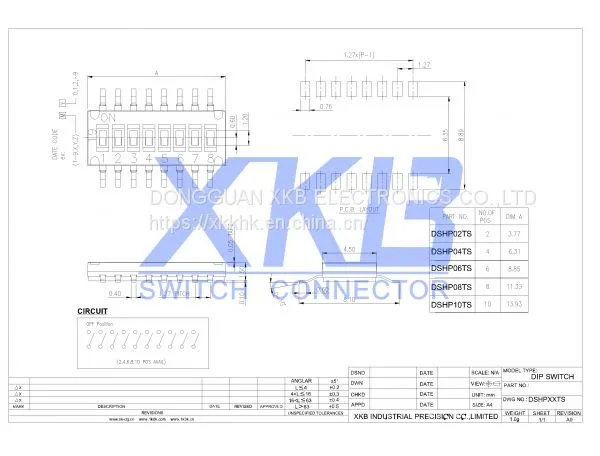 Good Quality Pin Smd Type Dip Swith for Sale photo-2