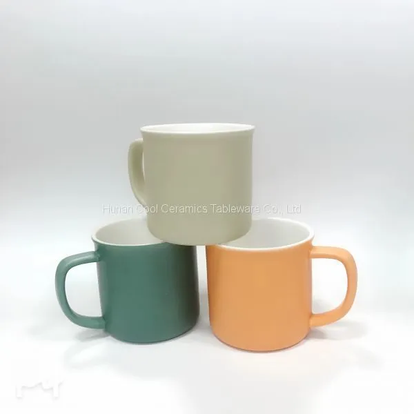 High Grade Ceramic Mug Matt Color Ceramic Coffee Mugs photo-2