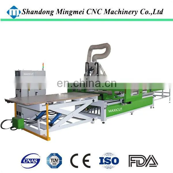 Hungary Automatic Customized Cabinet Cnc Nesting Cutting Machinewoodworking Router With Boring Head Wood Panel Cutting photo-5