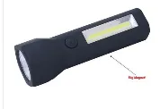 3w cob+1Led рабочая лампа. Портативная светильник на светодиодах