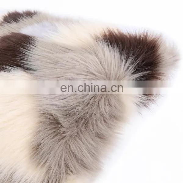 Manufacturers Colorful Plush Soft Faux Fur Cushion Cover photo-7