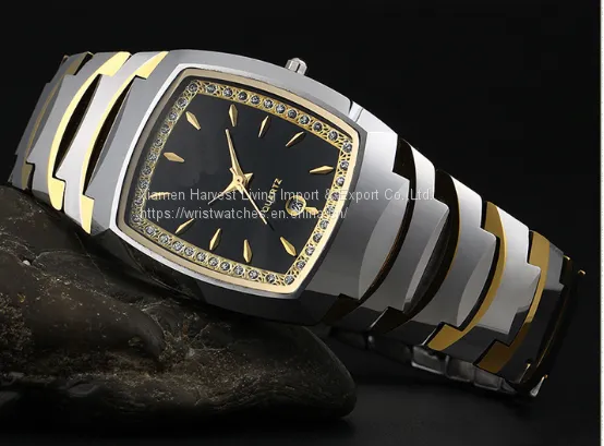 Wholesale Women's&Men's Fashion Quartz Tungsten Steel Lovers Wrist Watches photo-2