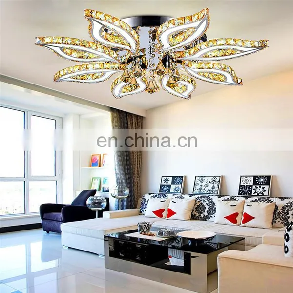 Factory Price Hot Sale Led Fancy Crystal Ceiling Light for Living Room photo-4