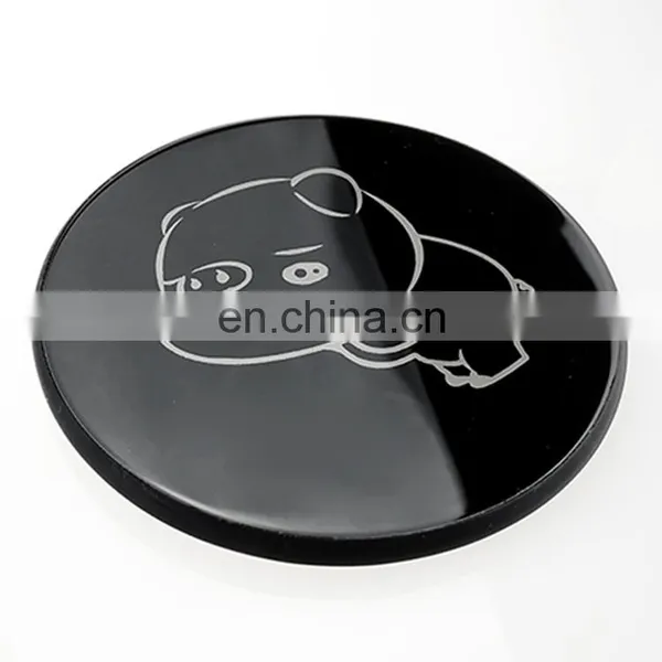 10W Fast Charging Charger Promotional Qi Wireless Charger With Customized Glowing Logo