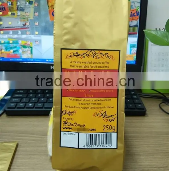 Side Gusset Plastic Lamination Coffee Pouch photo-4