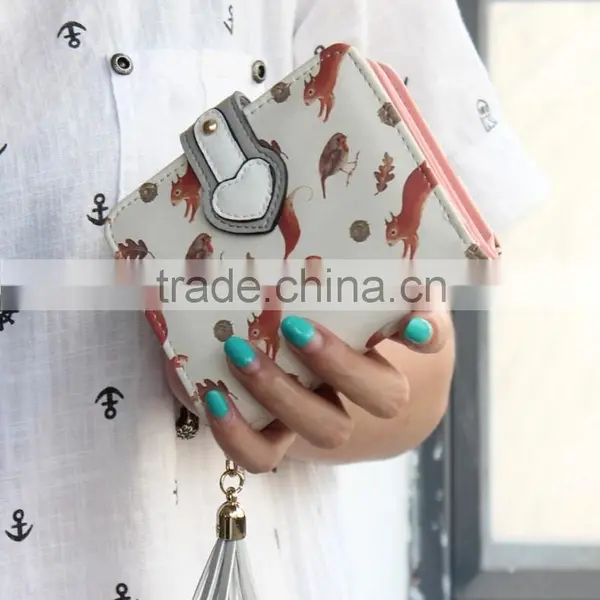 Luxury Fashional and Elegant Women Use Lady Cash Wallet Purse Billetera Cartera Pu Leather Para Dama Mujer