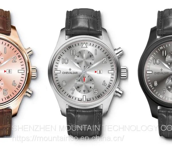 Stainless Steel Fashion Wrist Watch Man Quartz Watches Multi-function Genuine Leather Watch photo-5