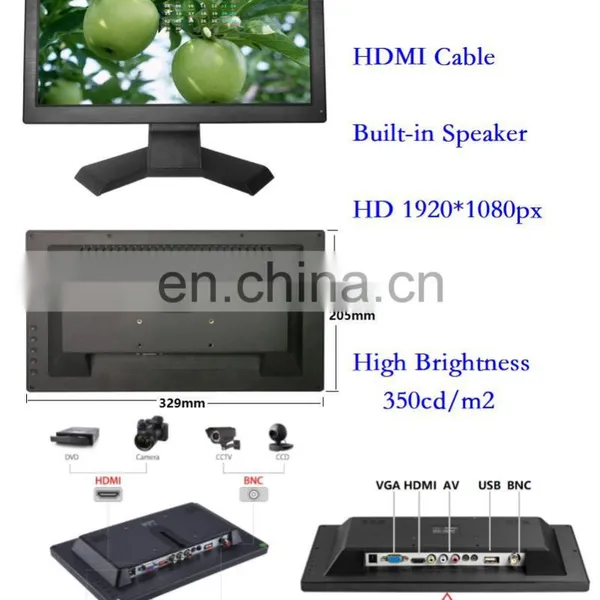 Portable Pc Lcd Display Monitor 13.3'' Pos Touch Screen New Original Ips Panel 1920*1080 Desktop Computer photo-2
