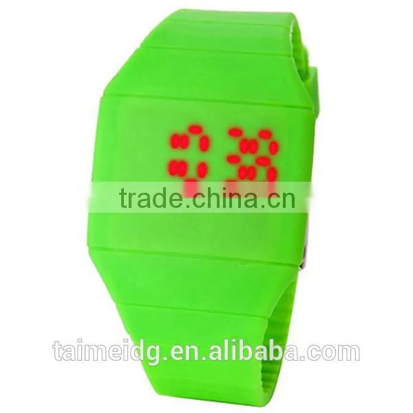 2015 Candy Color Custom Touch Screen Sport Silicone Led Watch for Sale, Cheap Watch, Boy Watch photo-3