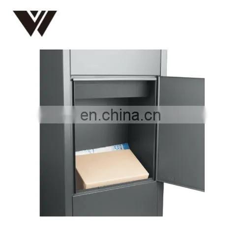 Wall Mounted Smart Parcel Drop Box Dark Grey for Secure Multiple Internet Deliveries of Large Delivery Packets Weatherproof photo-3