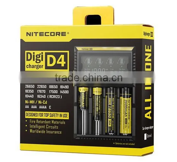 Wholesale Best Charger Nitecore Digi D4 Charger for 26650 Battery