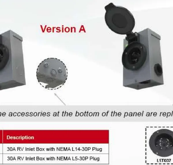 30A RV Lnlet Box With NEMA L14-30P/NEMA L5-30P PIug photo-3