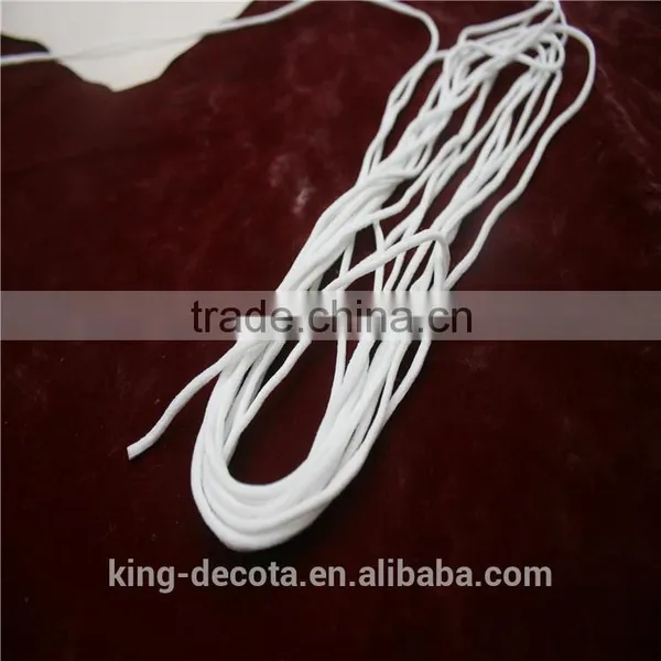 Natural Eco-friendly White Elastic Mask Ear Belt photo-2