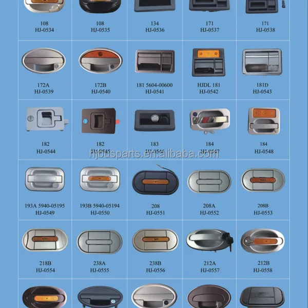 Other Performance Parts Luxury Bus Exterior Accessories Parts ZK6128H 5940-02561 Rectangular Passenger Door Locks photo-5