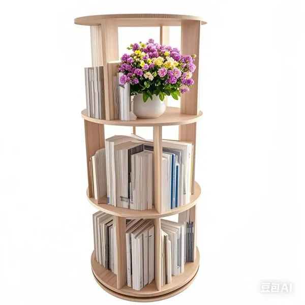 Wooden Display Bookcase Book Storage Bamboo Craft Book Rack Storage Rack Shelves Books Holder Wooden Bookcase Bookshelf photo-4